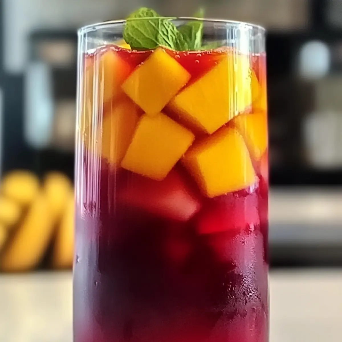 Zesty Mango Hibiscus Iced Tea to Refresh Your Summer Vibes