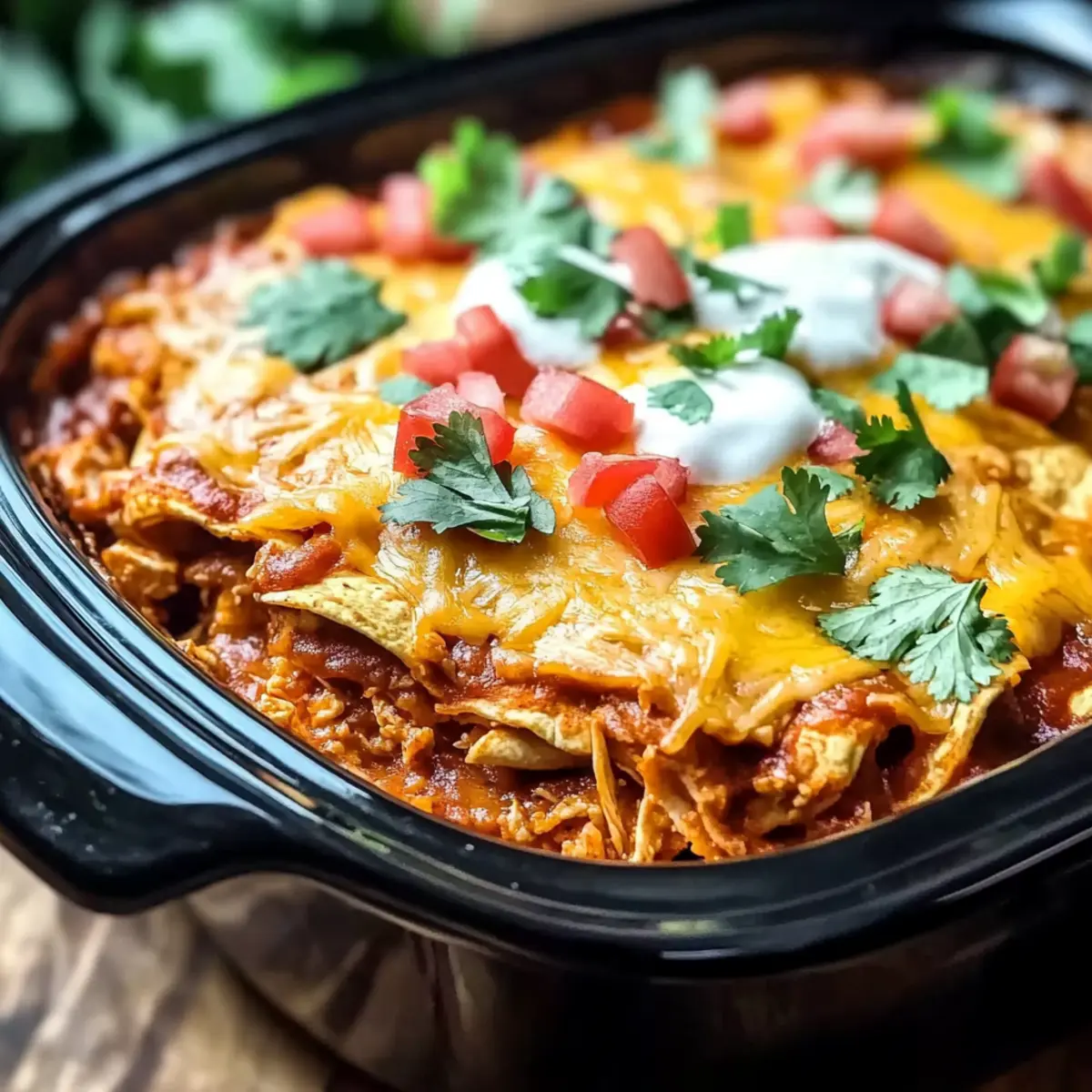 Crockpot Chicken Enchilada Casserole: Comfort in Every Bite