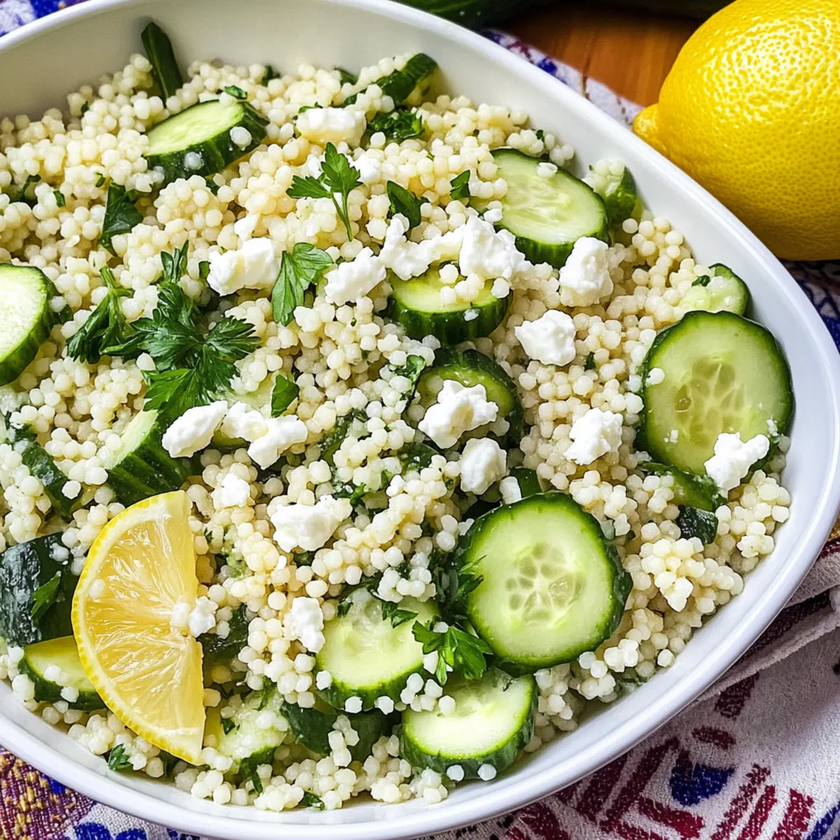 Lemon Cucumber Couscous Salad: Your New Summer Favorite