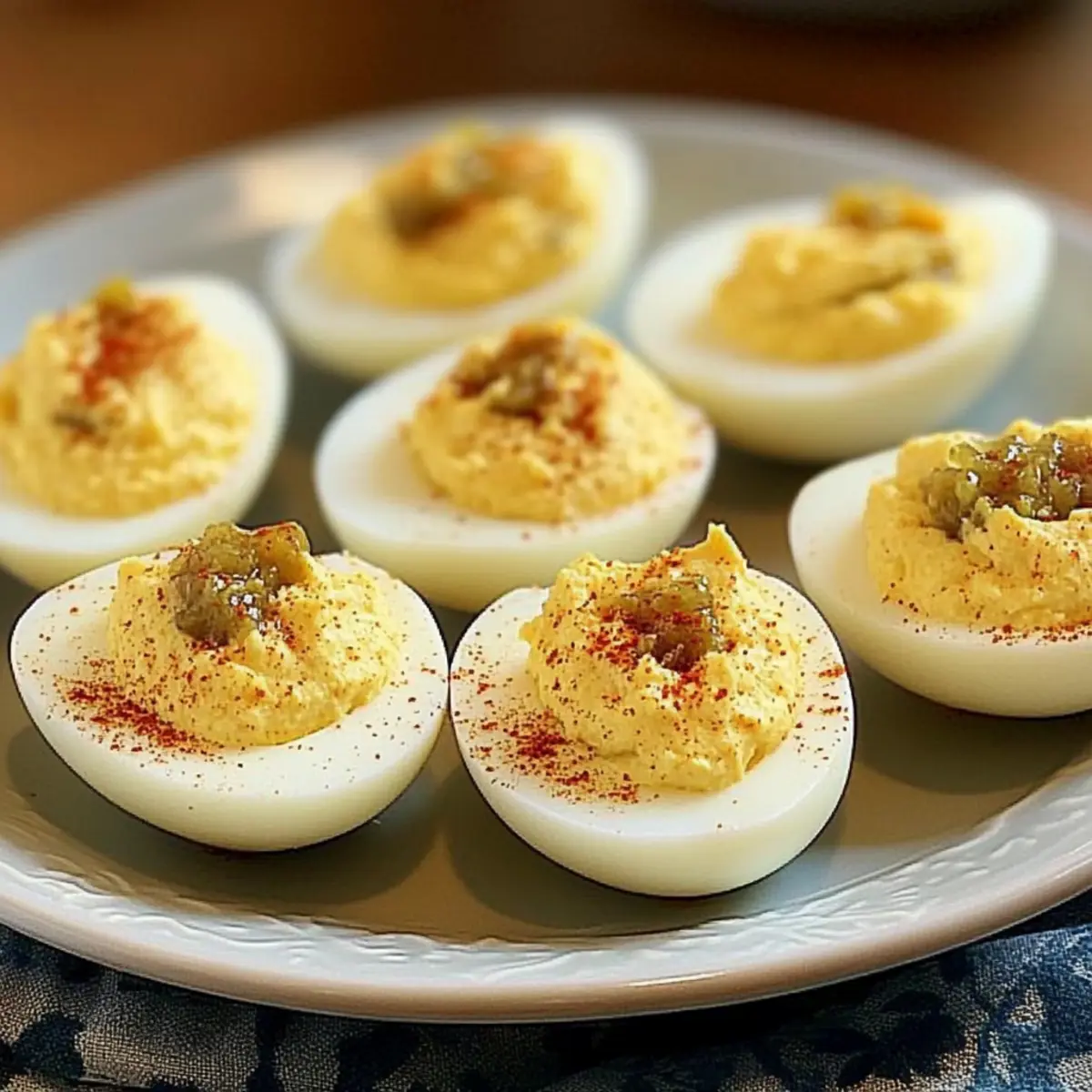 Classic Southern Deviled Eggs with a Creamy Twist