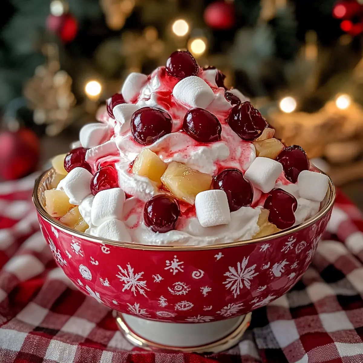 Easy Christmas Cherry Fluff – Your Festive No-Bake Delight