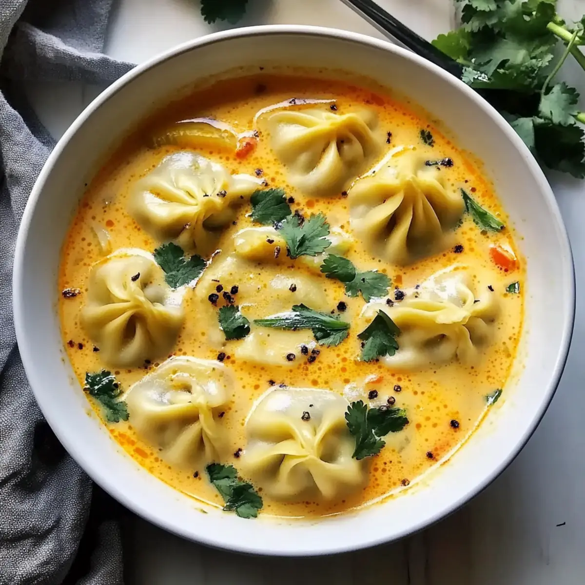Savory Thai Coconut Curry Dumpling Soup That Comforts Every Bite
