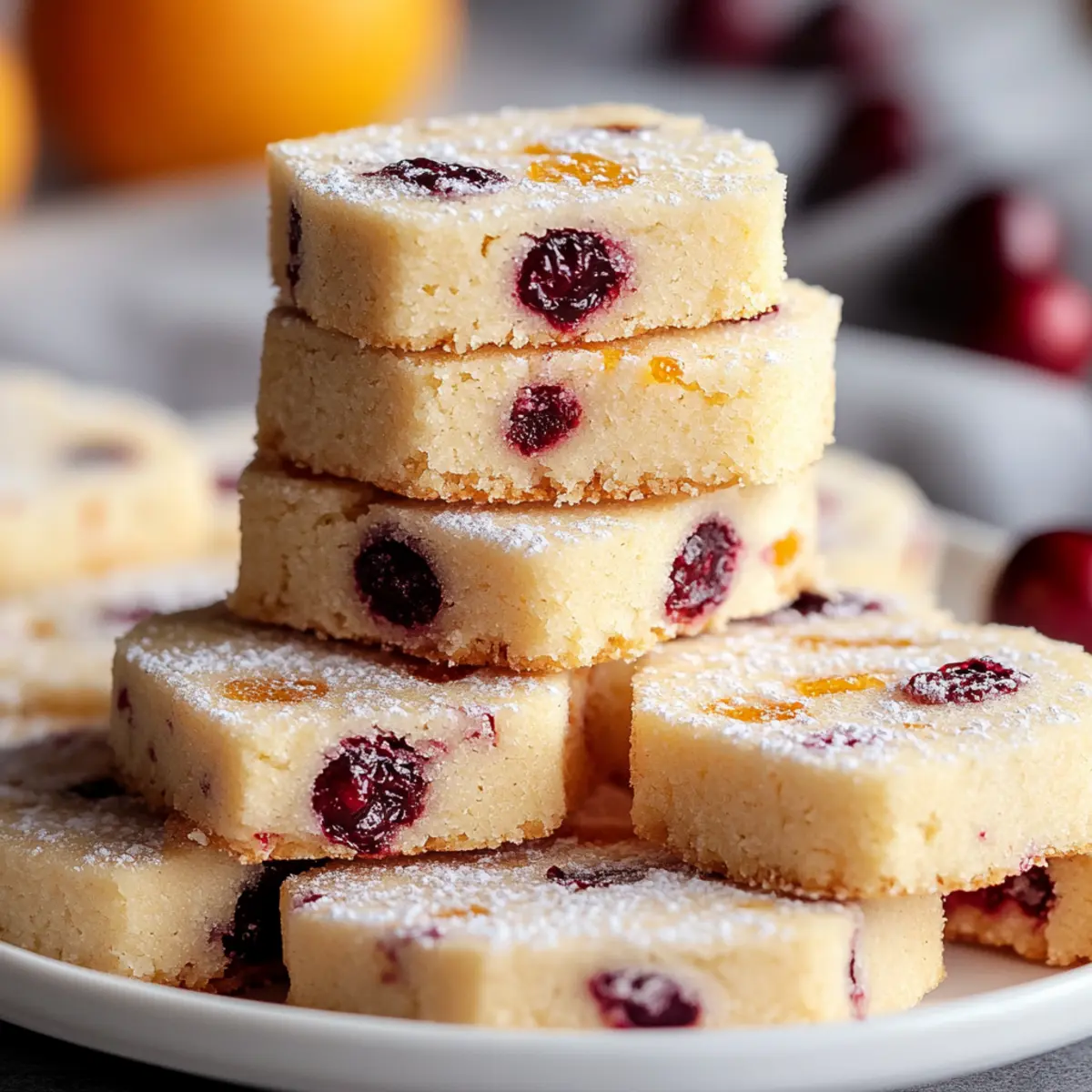 Cranberry Orange Shortbread Cookies for a Festive Treat