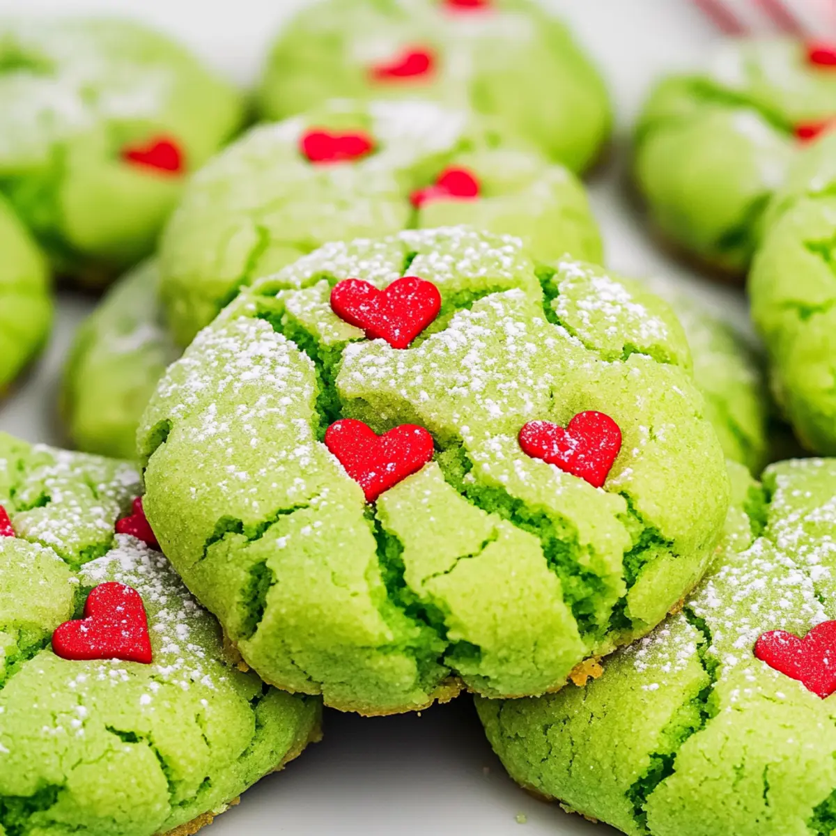Grinch Crinkle Cookies: Festive Chewy Delights to Bake