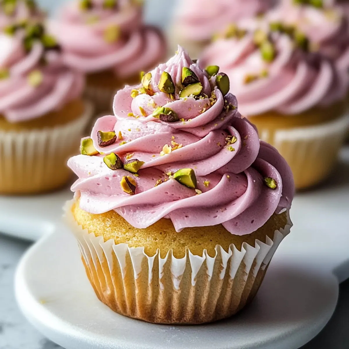 Rose and Pistachio Cupcakes: Floral Bliss in Every Bite