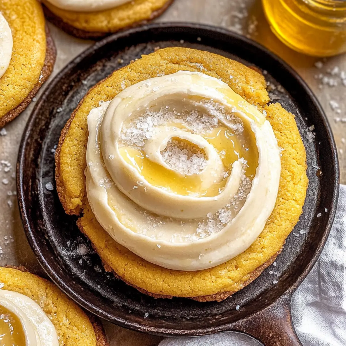 Heavenly Cornbread Cookies with Honey Butter Frosting Delight
