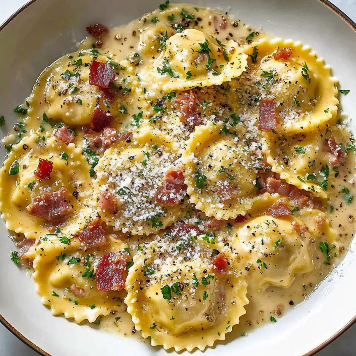 Delicious Olive Garden Ravioli Carbonara for Cozy Nights