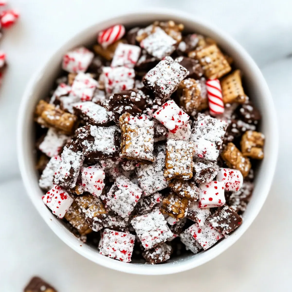 Christmas Peppermint Bark Puppy Chow: Your Festive No-Bake Treat