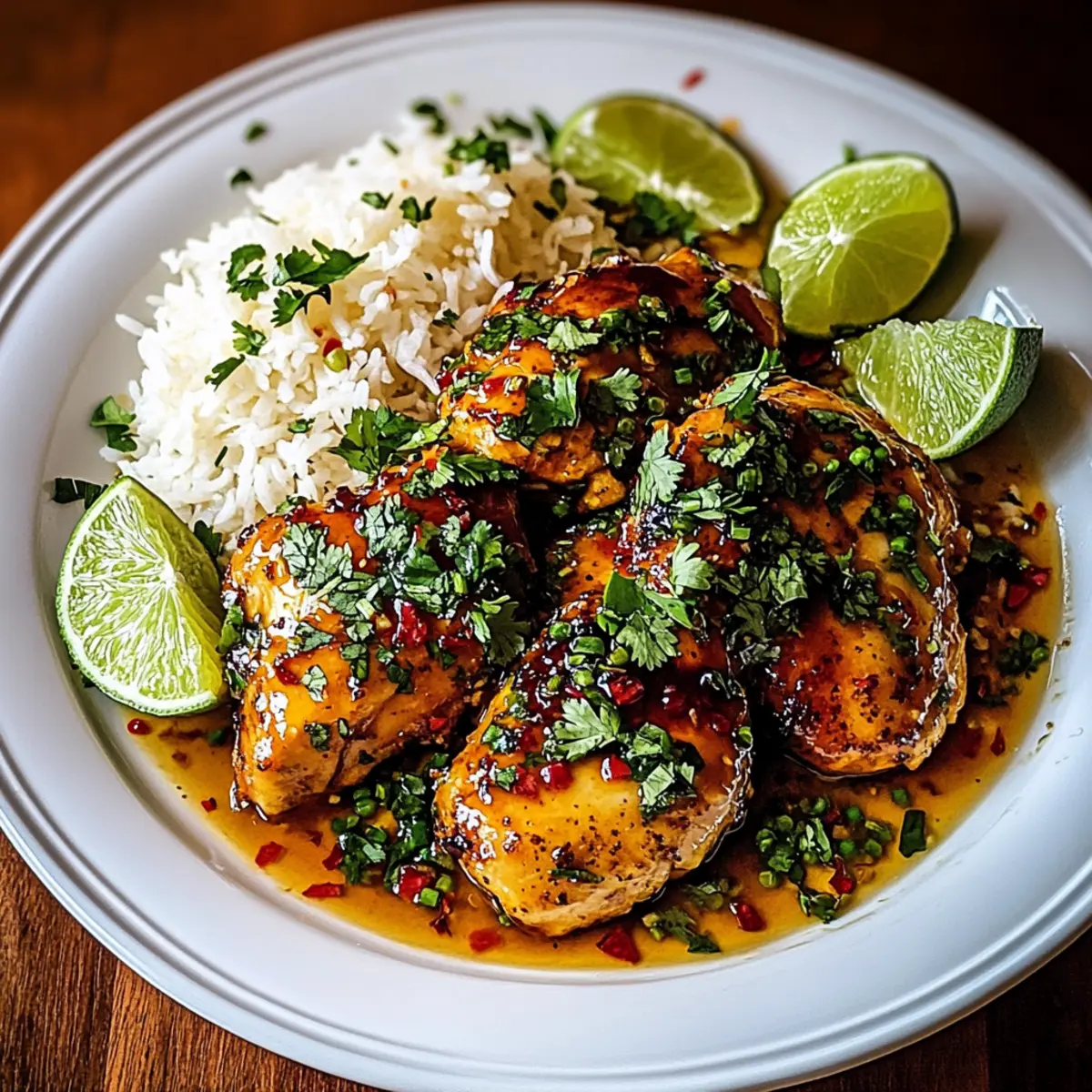 Irresistible Spicy Maple Chicken with Creamy Coconut Rice