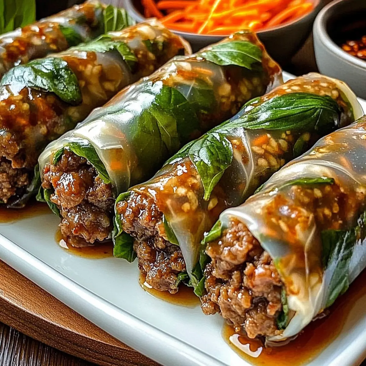 Delicious Thai Basil Beef Rolls Ready in Under 30 Minutes