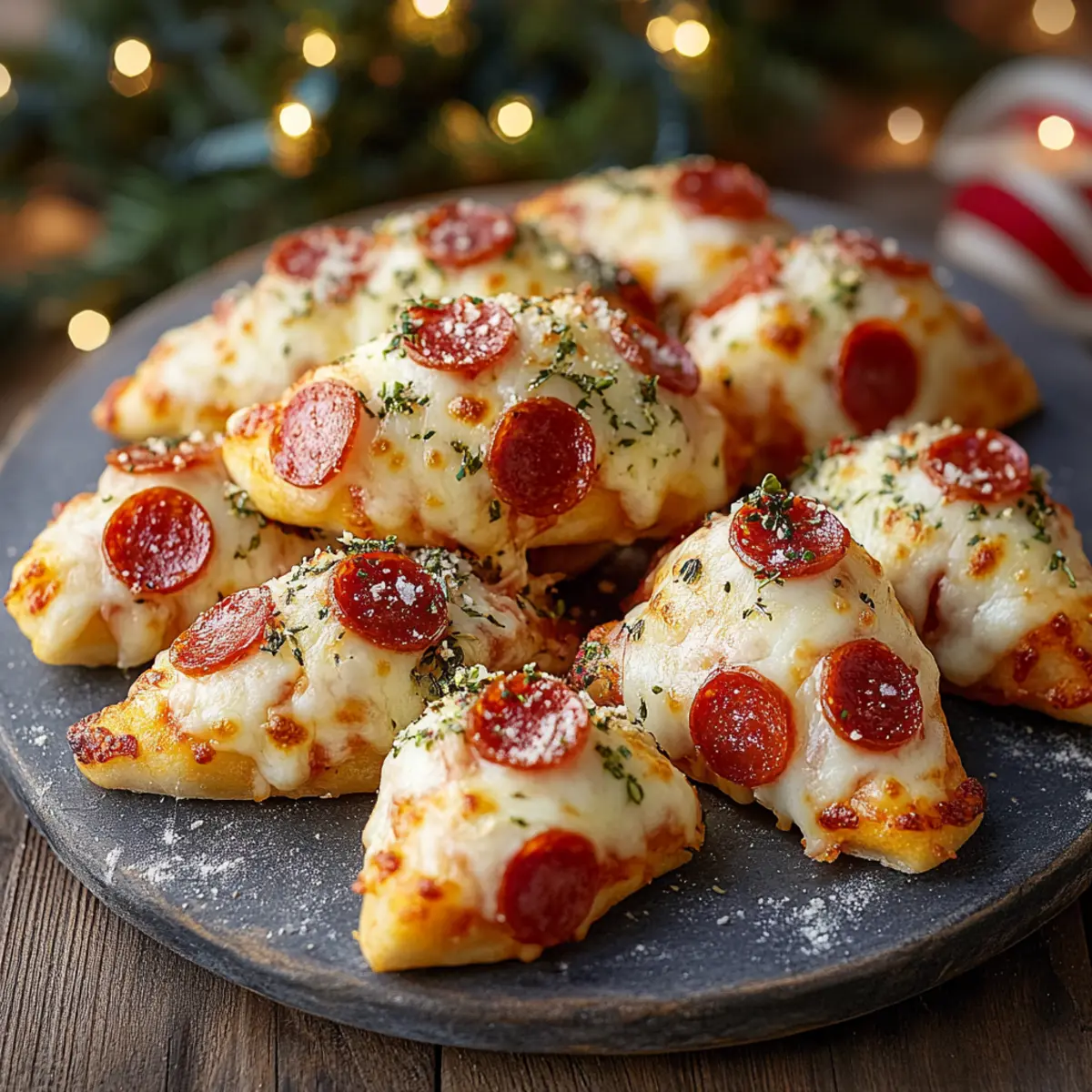 Delicious Christmas Pizza Bites for Festive Fun