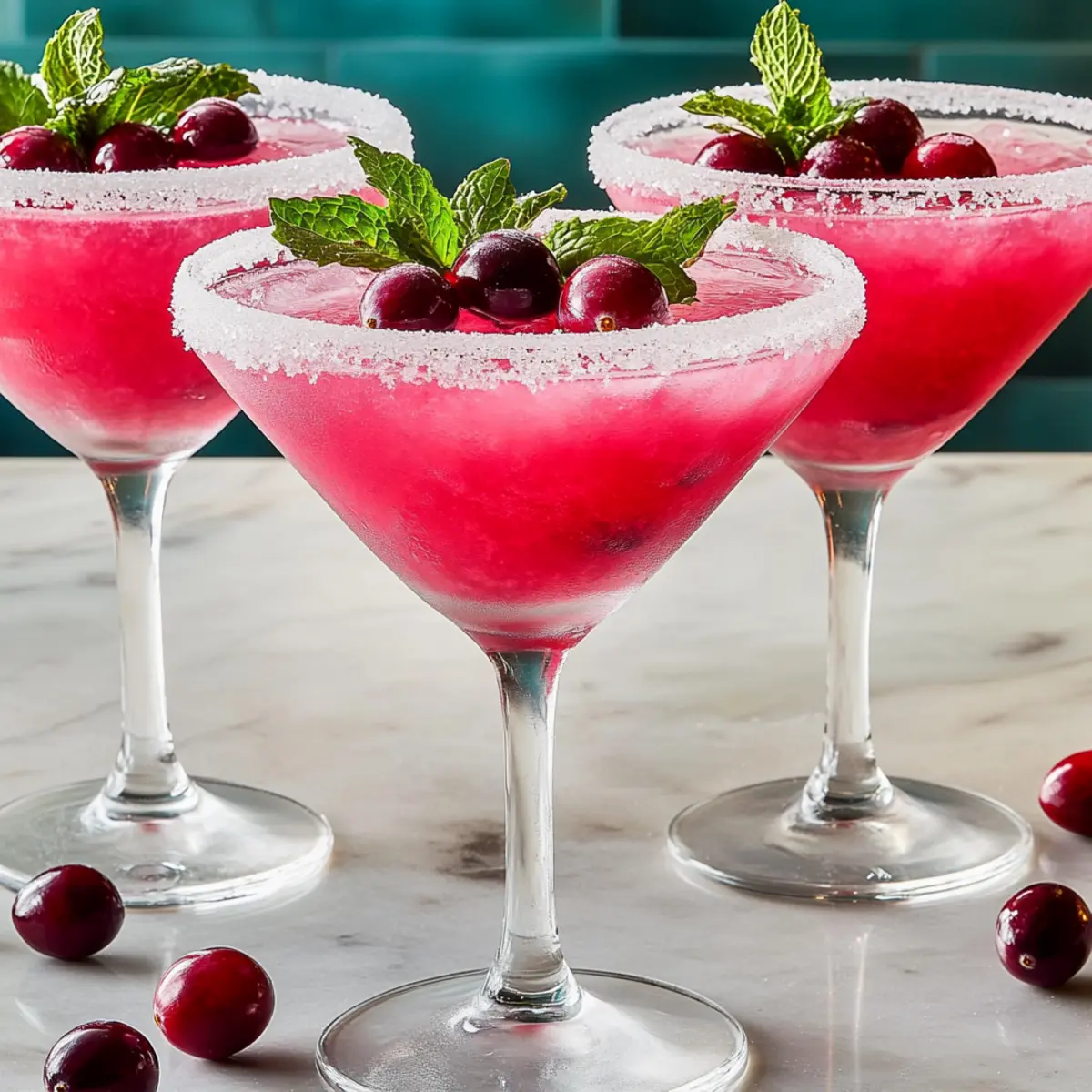 Cranberry-Infused Mistletoe Margaritas for Festive Cheer