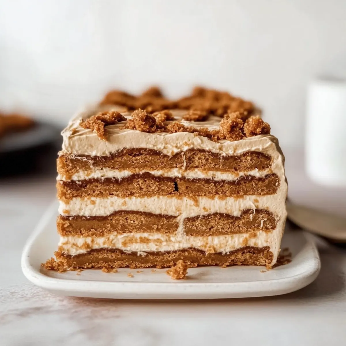 Decadent No-Bake Cookie Butter Icebox Cake to Wow Friends
