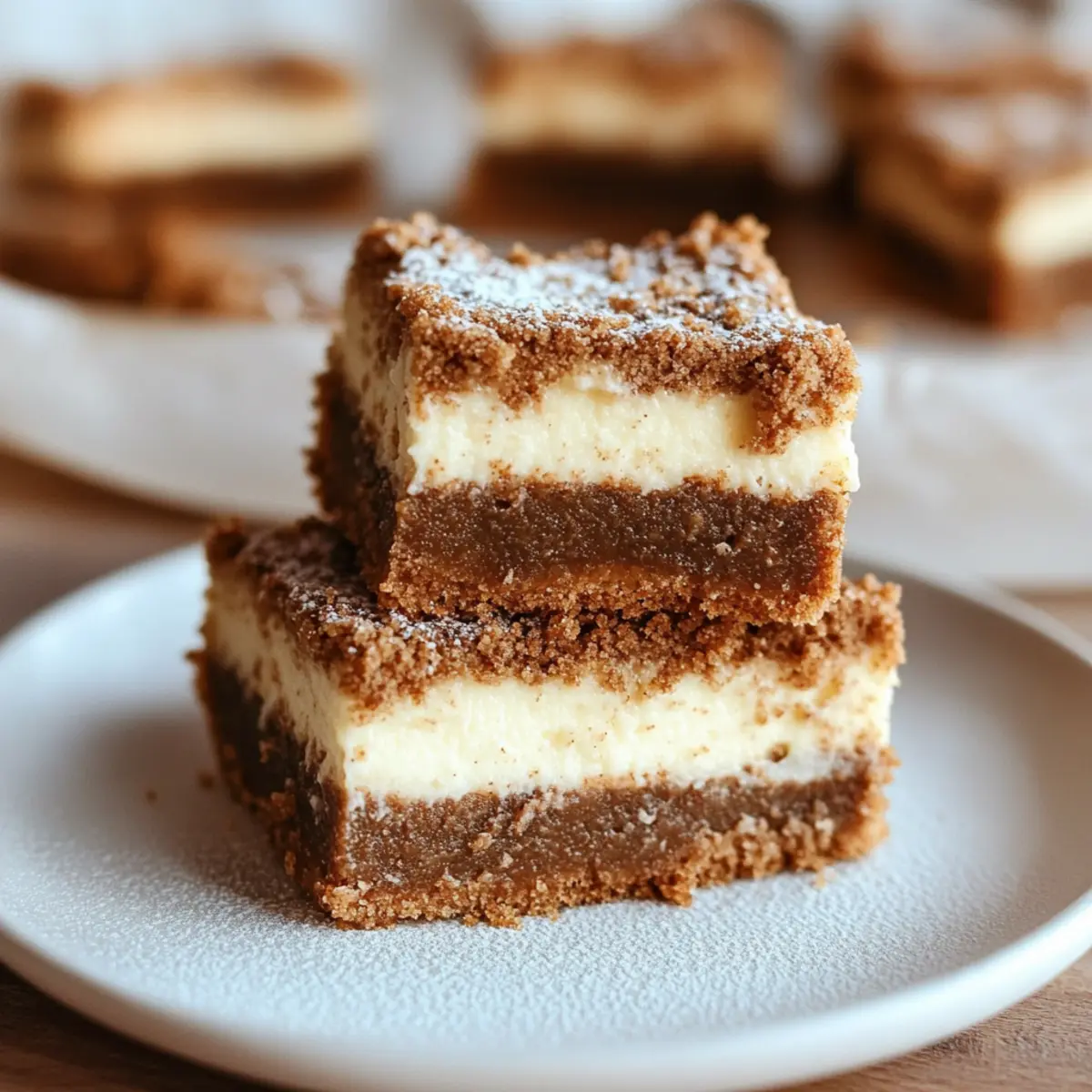 Gingerbread Cheesecake Bars: A Creamy Holiday Delight