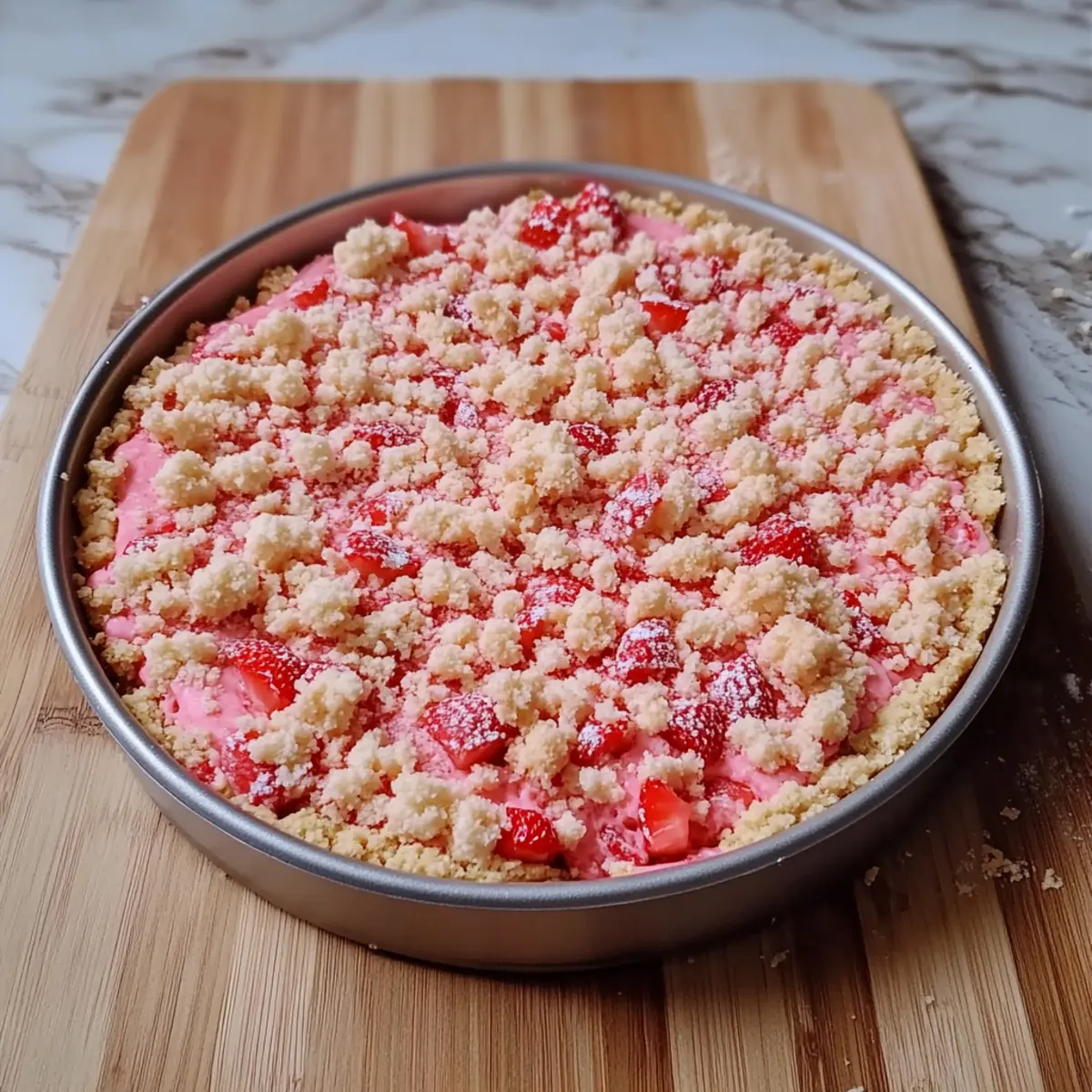 Decadent Strawberry Crunch Cheesecake for Sweet Nostalgia