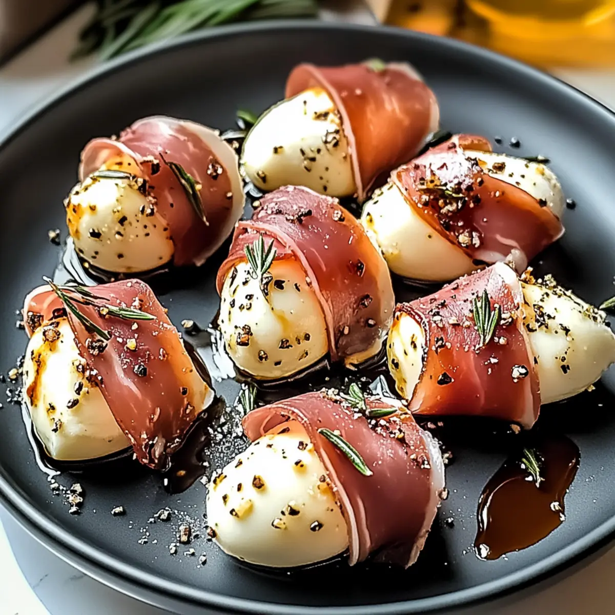Delicious Prosciutto Wrapped Mozzarella Bites for Any Occasion