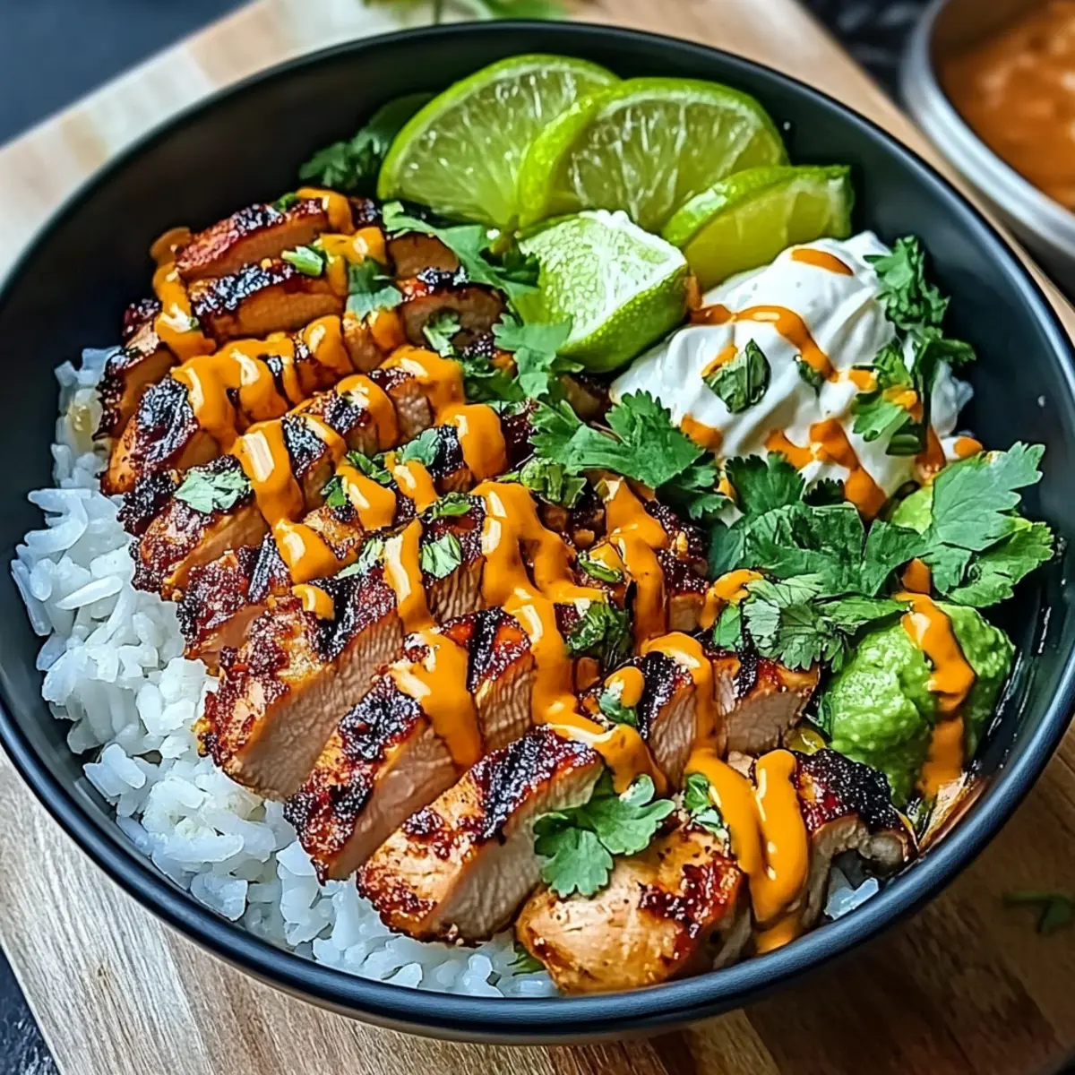 Sweet Chili Chicken Bowl with Coconut Lime Bliss