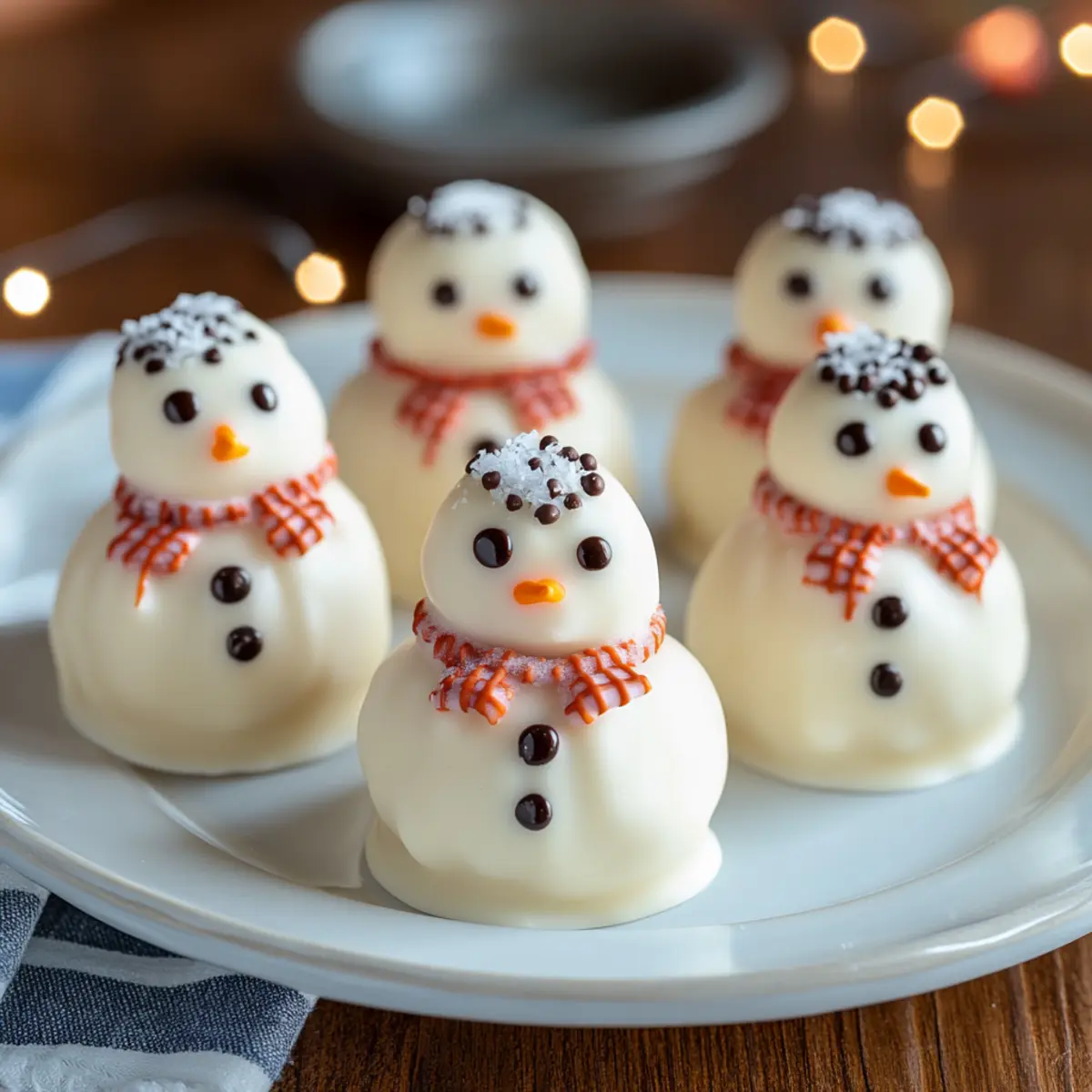 Mini Snowman Truffles: Irresistible No-Bake Holiday Treats