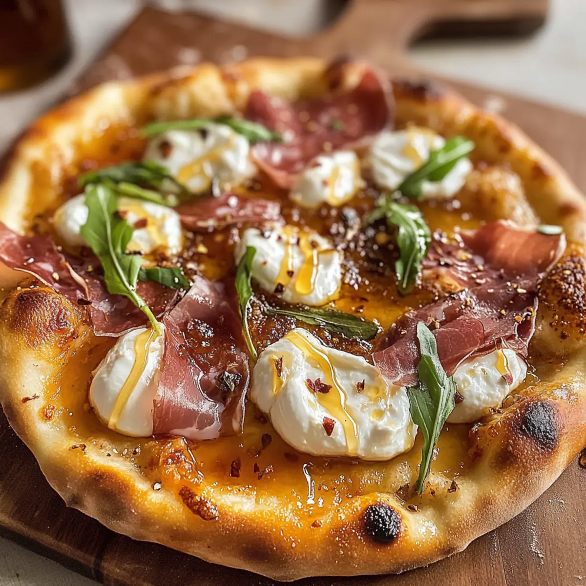 Savory Prosciutto and Honey Burrata Pizza for Cozy Nights
