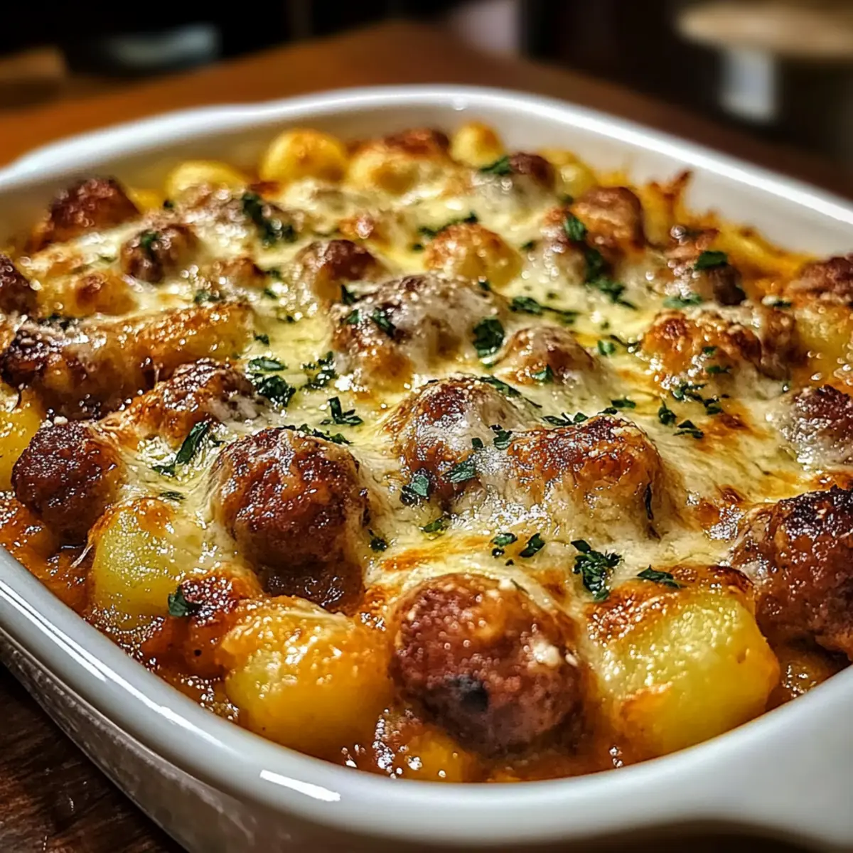 Cheesy Baked Gnocchi with Sausage: Comfort Food Bliss