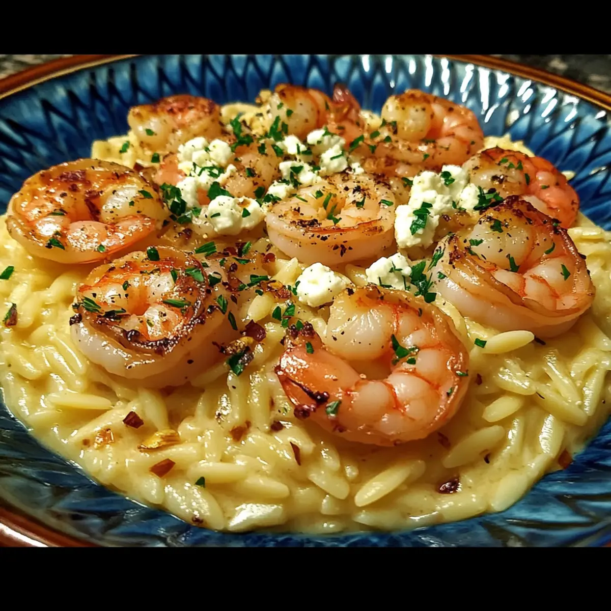 Creamy Garlic Shrimp Orzo: A Quick Mediterranean Delight