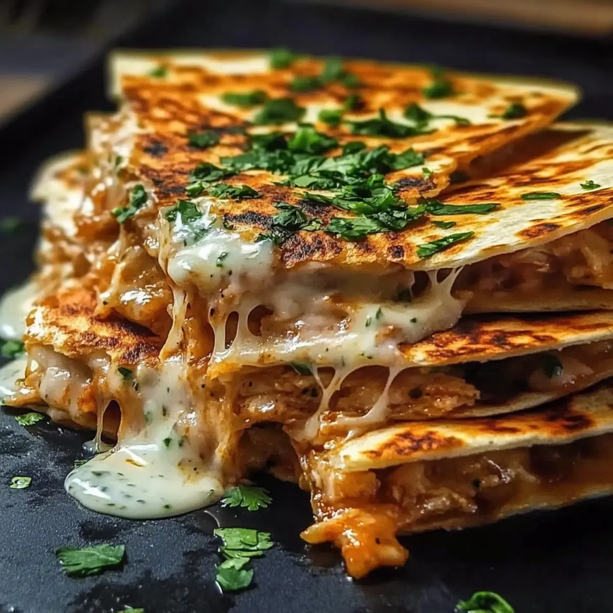 Savor Cheesy Hot Honey Chicken Quesadillas in 30 Minutes!