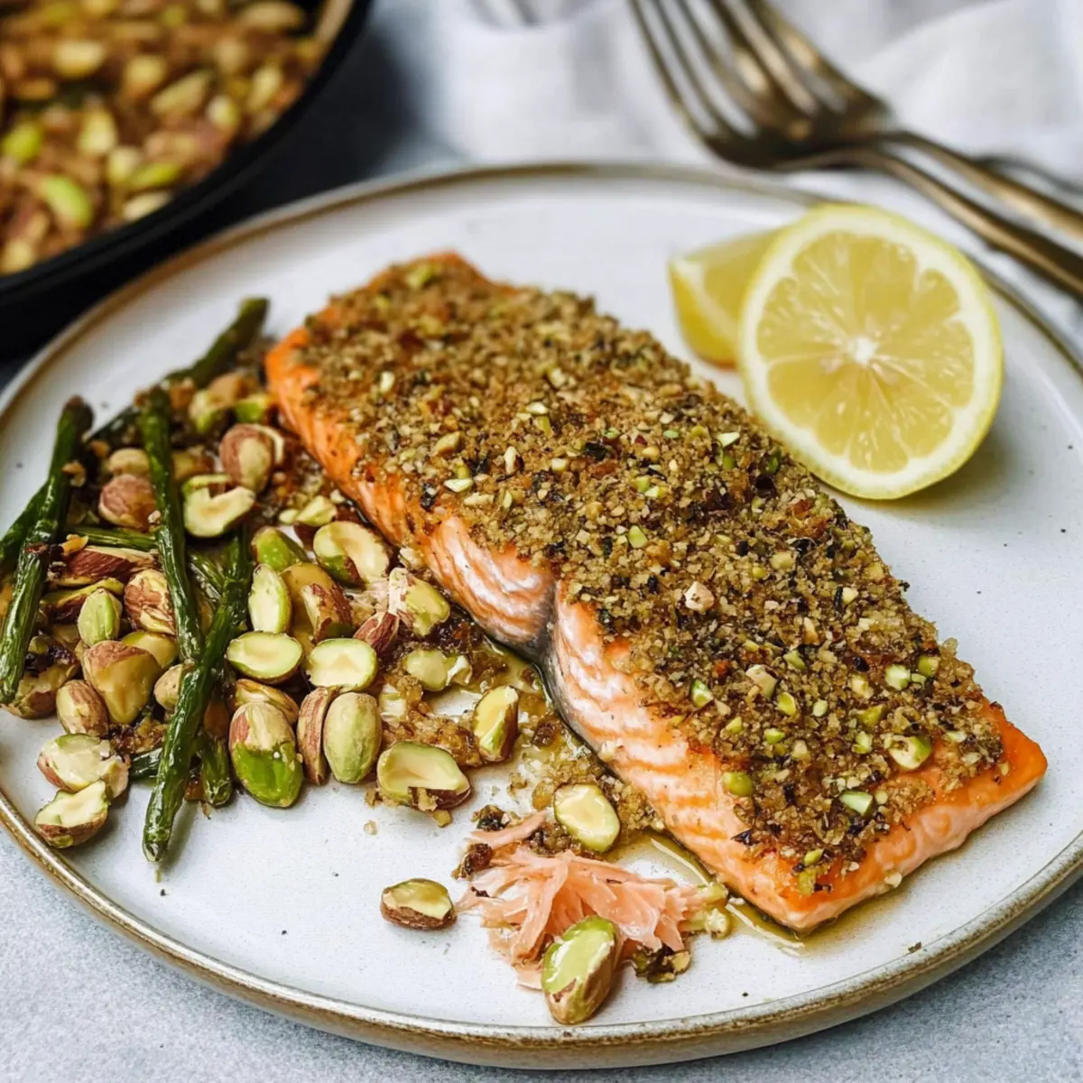 Irresistibly Rich Pistachio Crusted Salmon in Just 30 Minutes