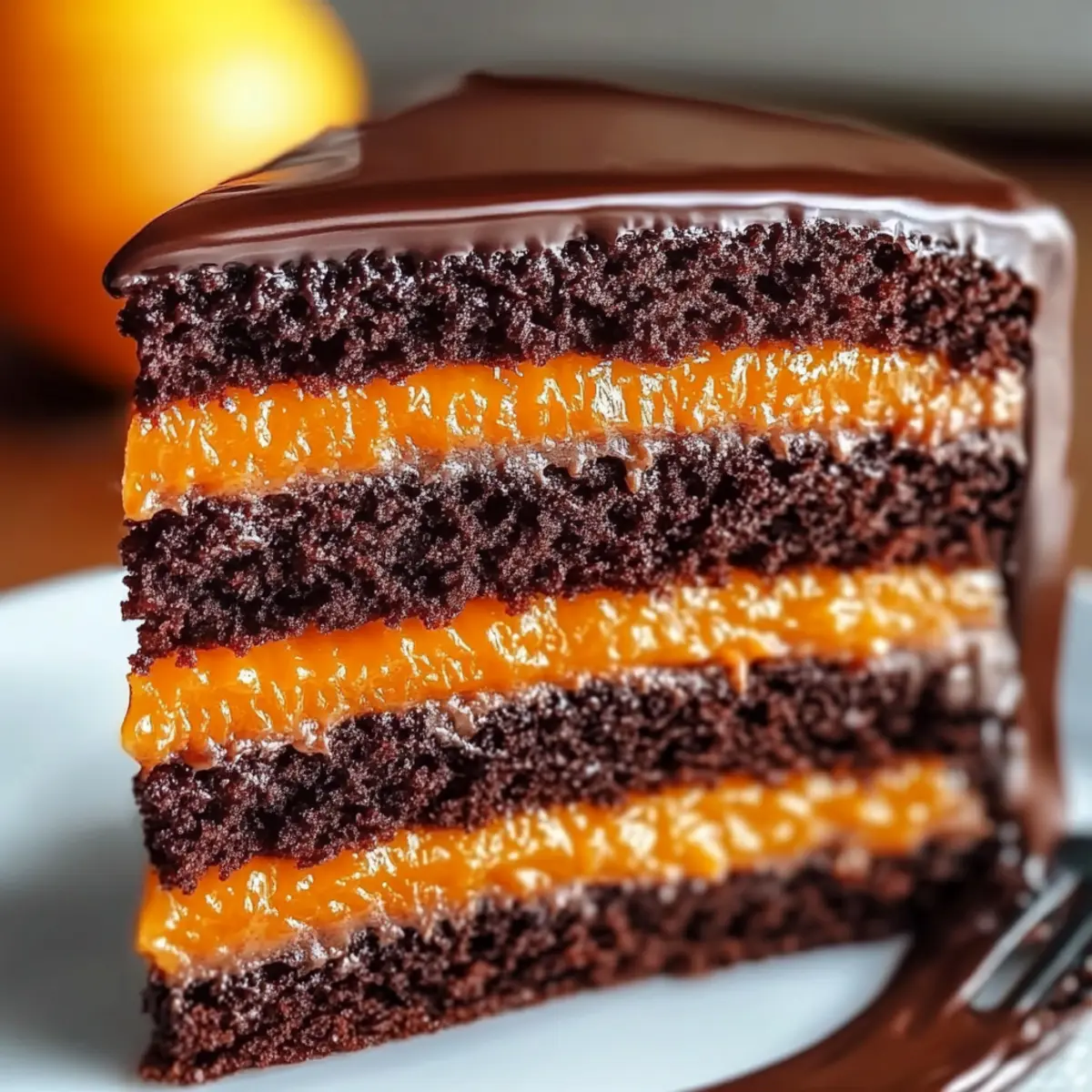 Irresistible Chocolate Orange Layer Cake with Ganache Bliss