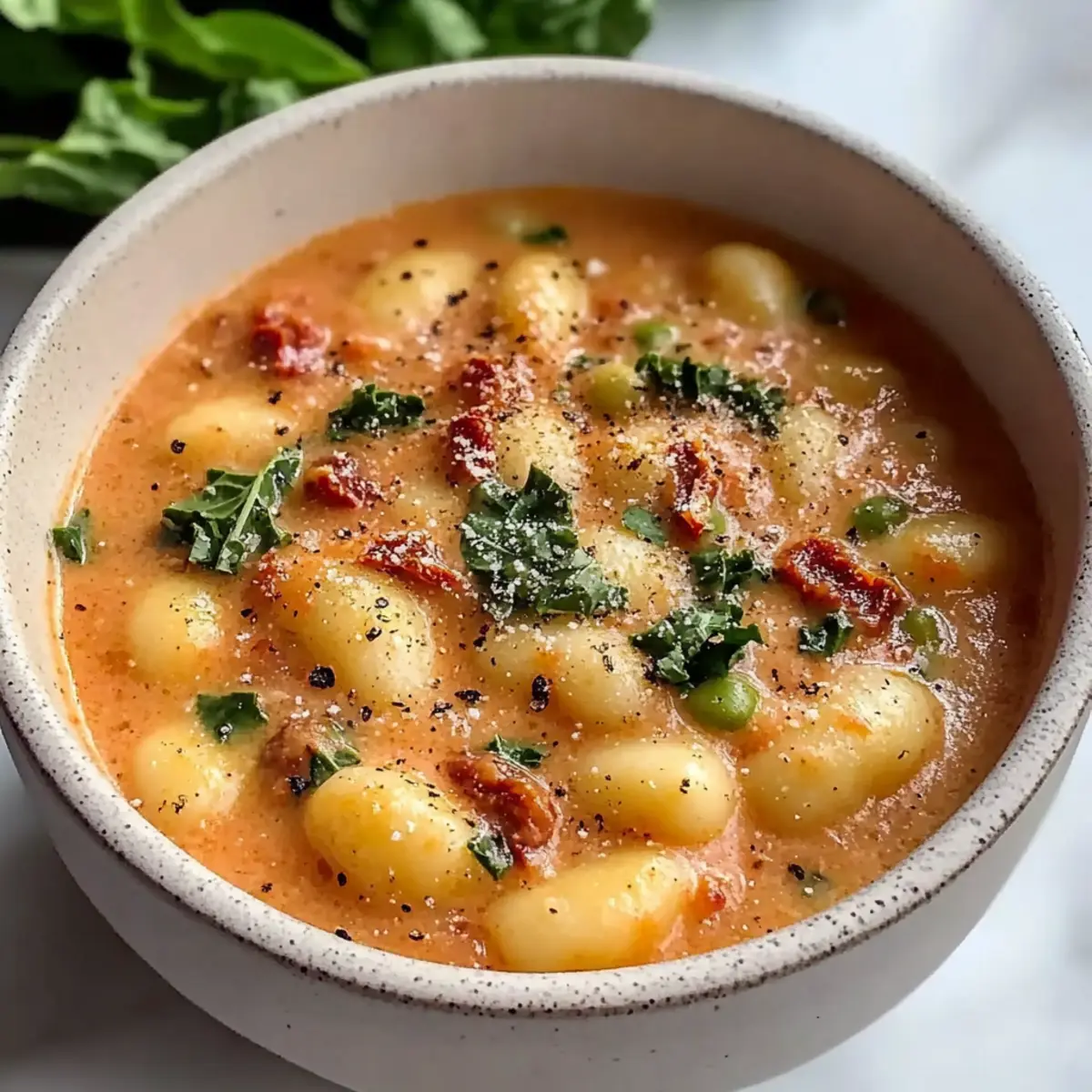 Mouthwatering Sun Dried Tomato Gnocchi Soup for Quick Comfort