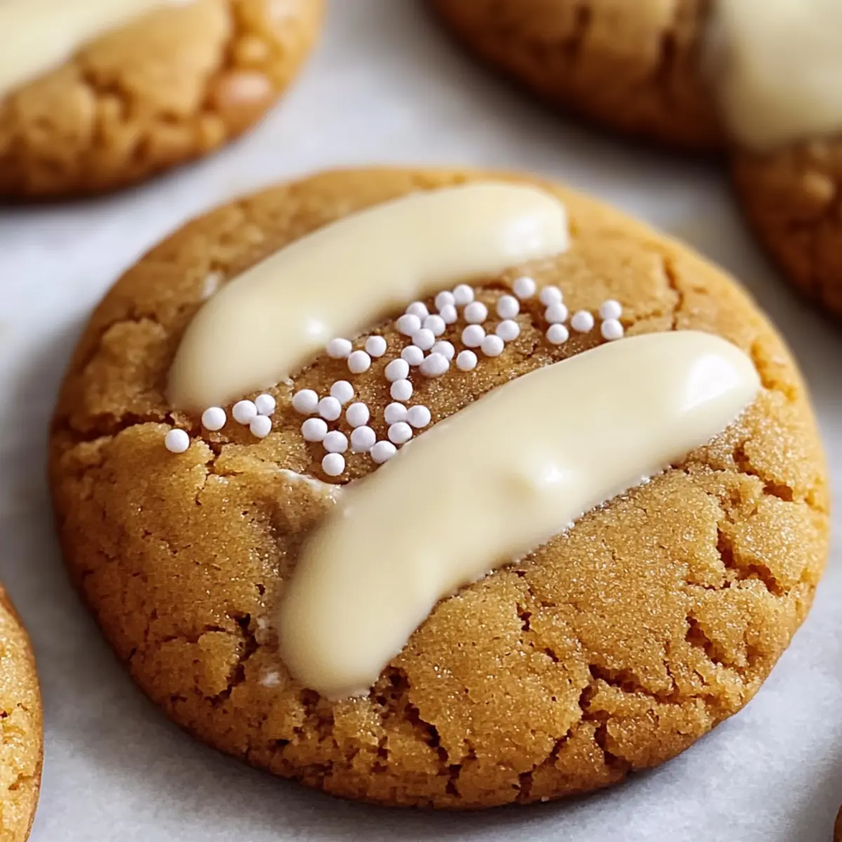 White Chocolate Dipped Chewy Maple Cookies Bliss