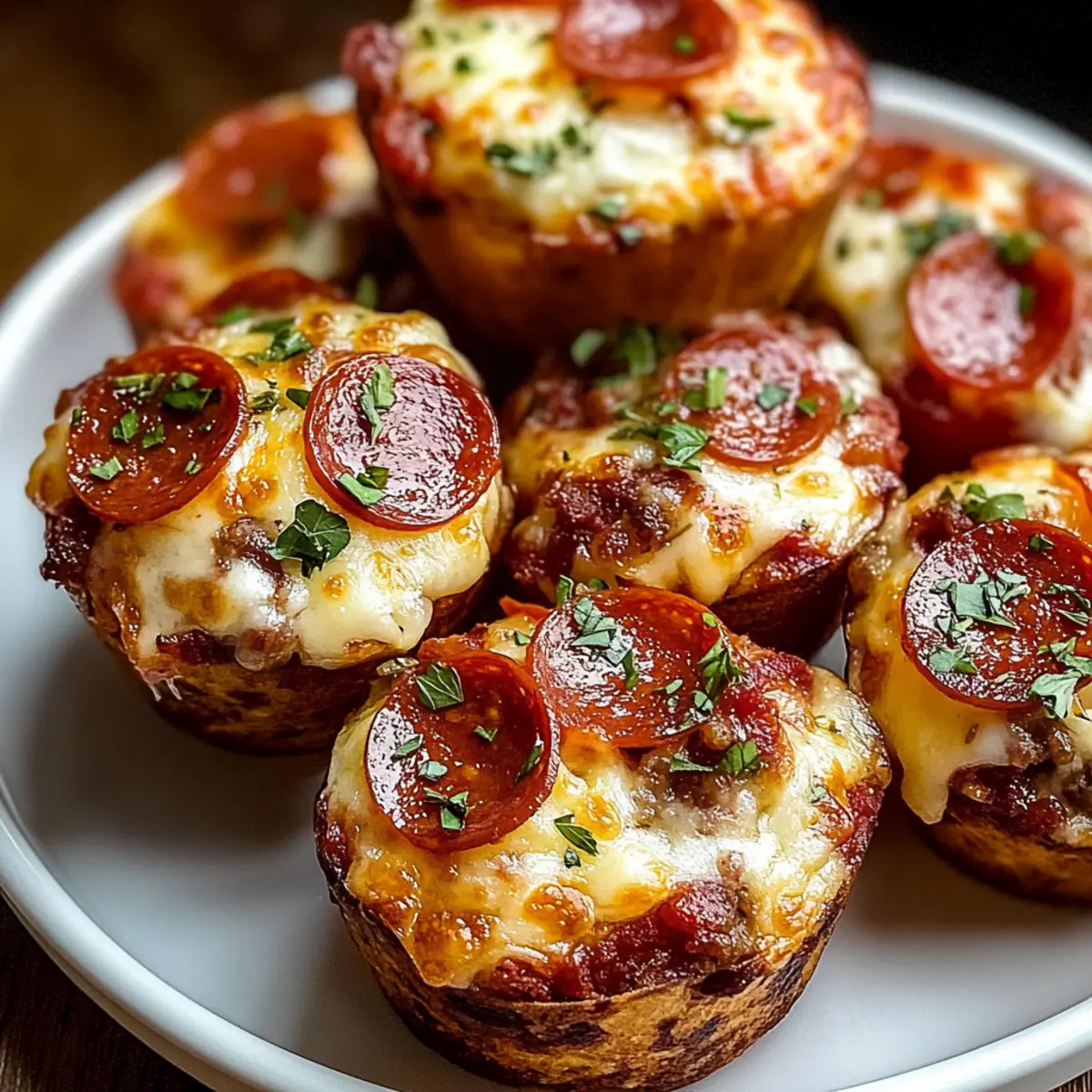 Savory Carnivore Pizza Muffins: Quick, Cheesy Bliss!