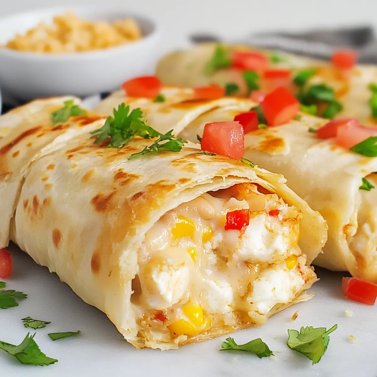 Irresistibly Crispy Baked Imitation Crab Chimichangas