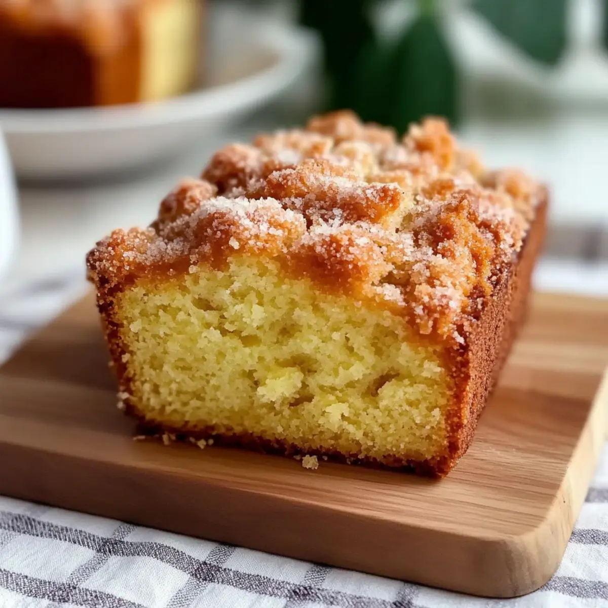 Delicious Vanilla Eggnog Bread with Crumb Topping Recipe