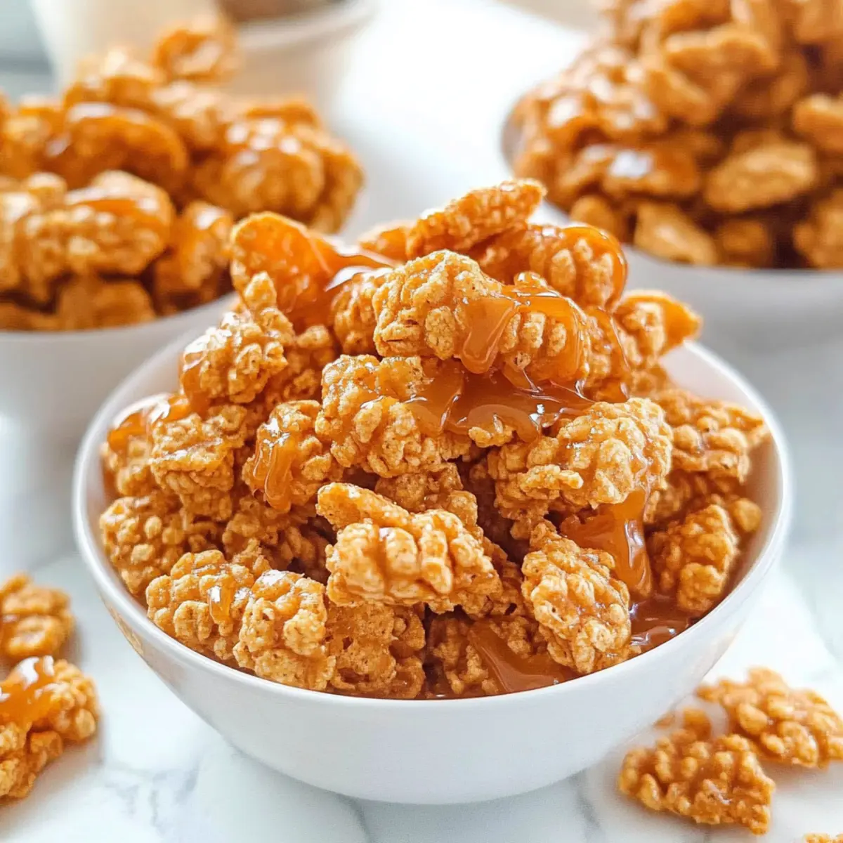 Irresistible Caramel Crispix Treats in Just 20 Minutes
