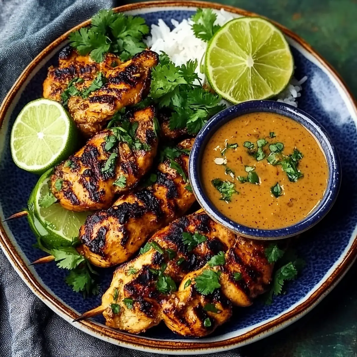 Savory Thai Chicken Satay & Peanut Sauce for Quick Dinners