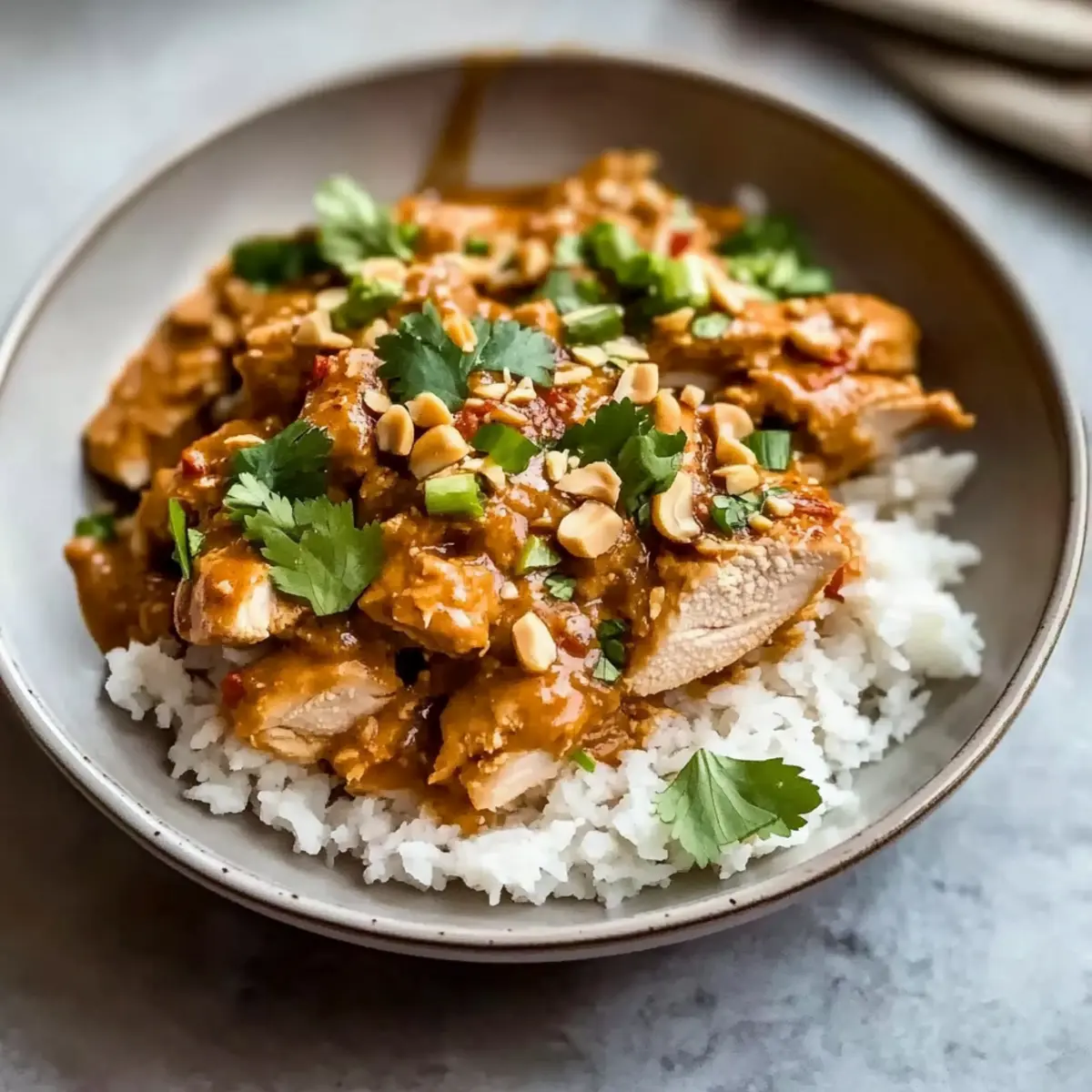 Slow Cooker Peanut Chicken – Comforting and Flavorful Meal