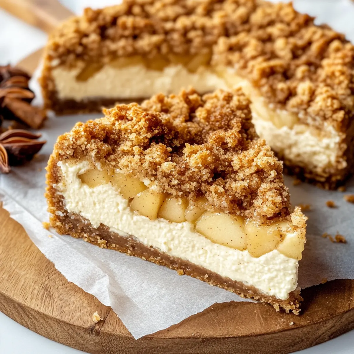 Irresistible Apple Crumble Cheesecake for Fall Gatherings