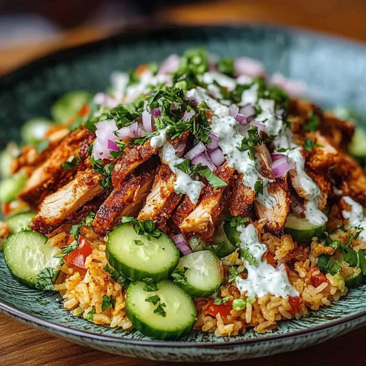 Chicken Shawarma Crispy Rice Salad: A Fresh, Flavor-Packed Delight