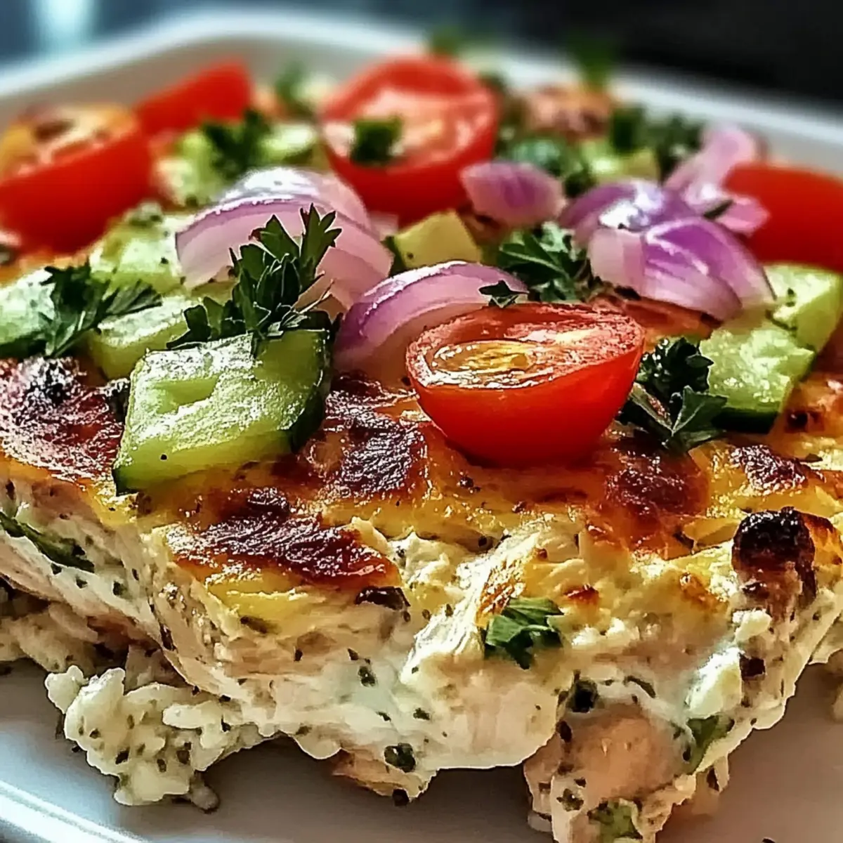 Dump and Bake Chicken Tzatziki Casserole for Cozy Nights