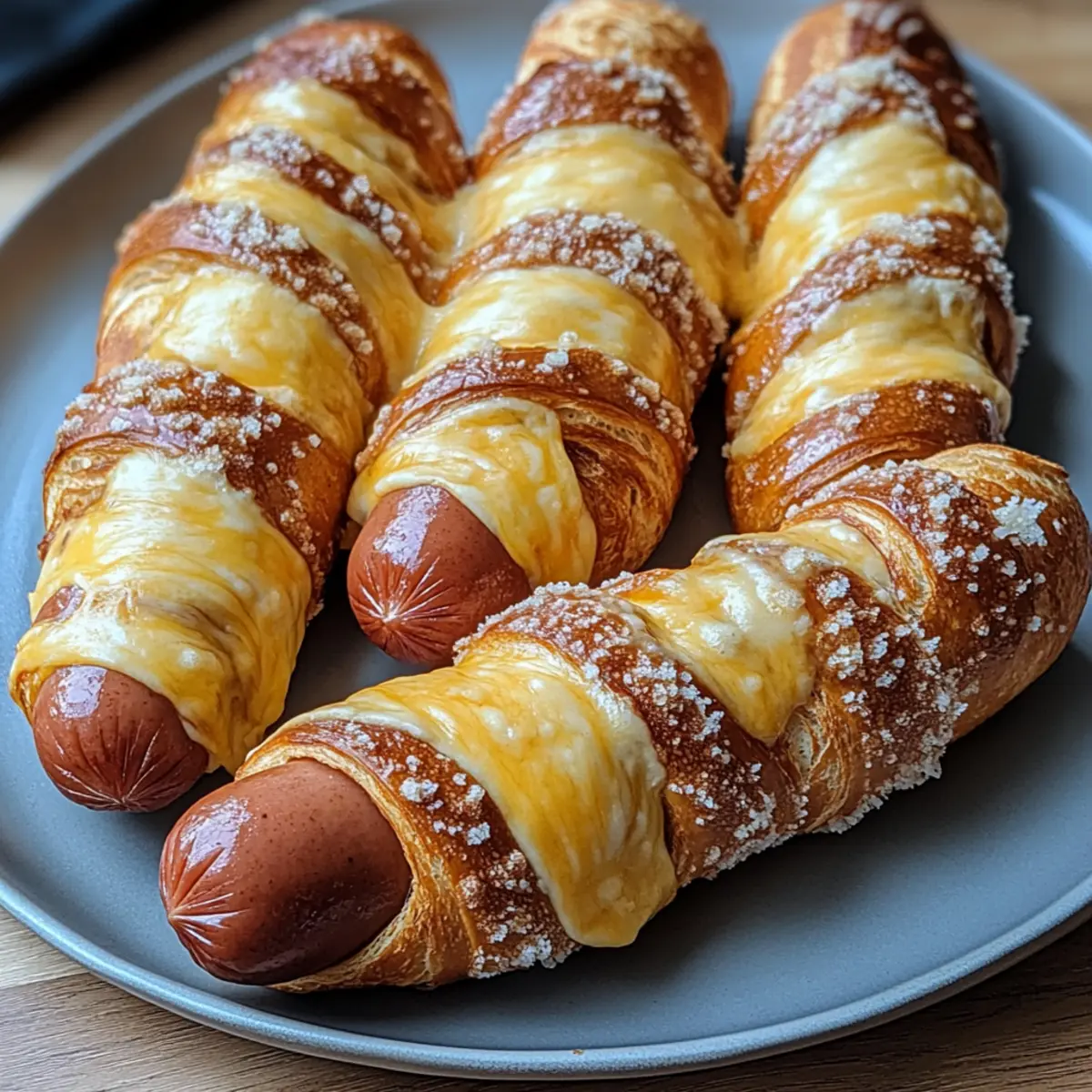 Soft Baked Cheesy Pretzel Dogs for Ultimate Snack Bliss
