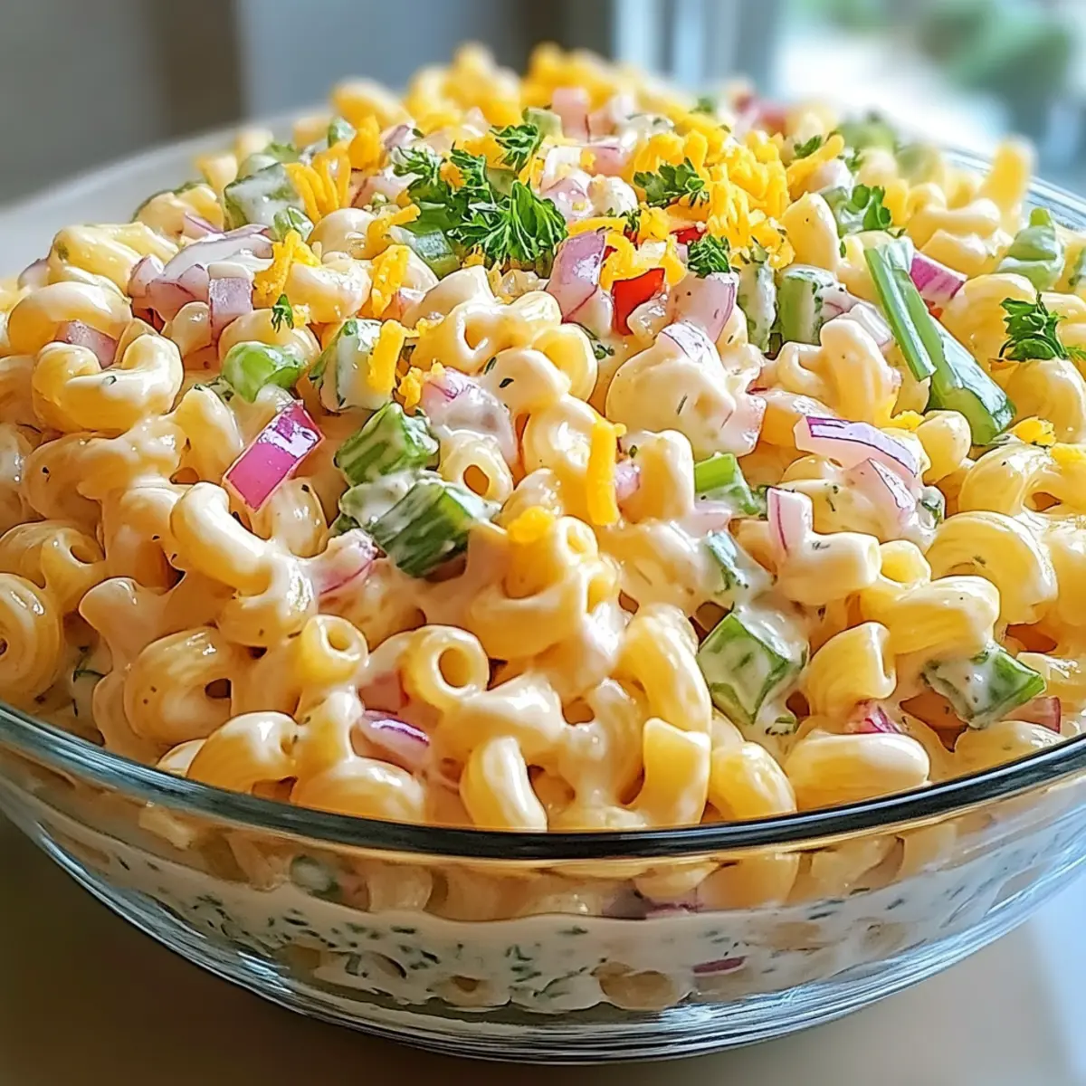 Savory Guy Fieri Macaroni Salad: A Colorful Summer Delight