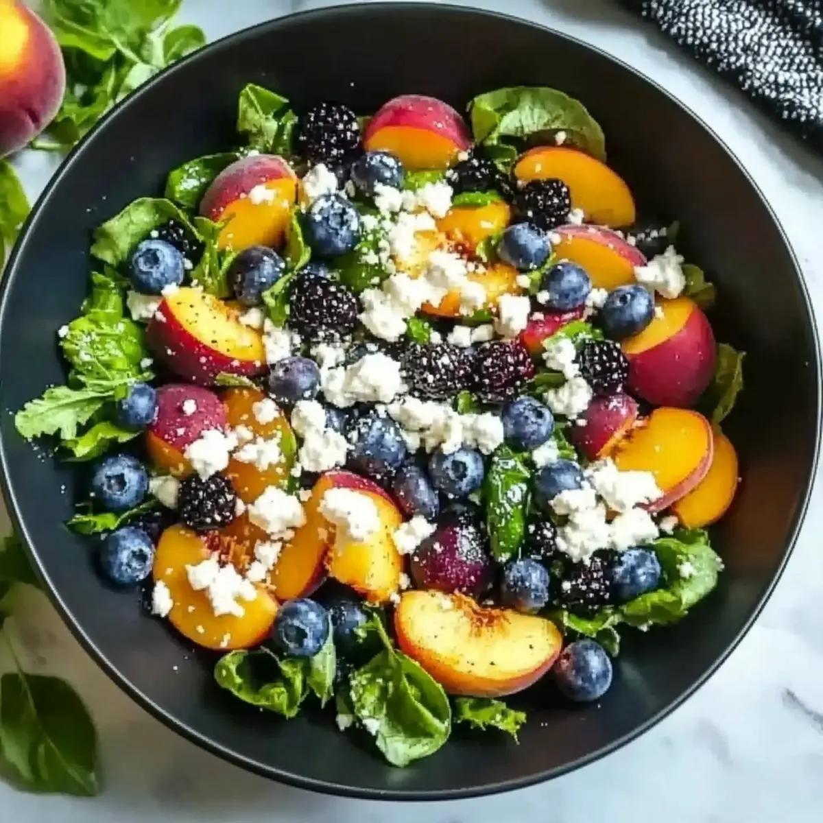 Blueberry Peach Feta Salad: Your New Summer Favorite
