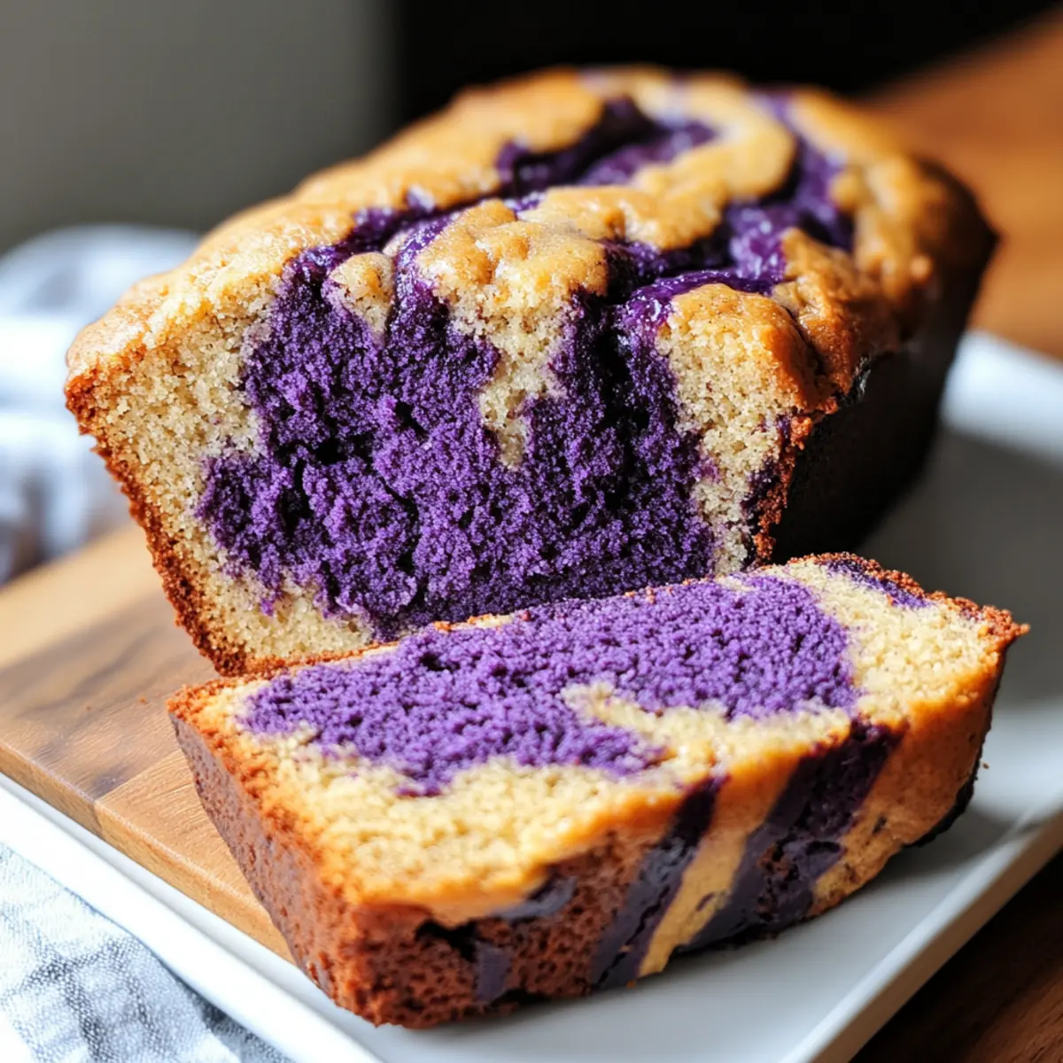 Moist Marbled Ube Banana Bread That Will Brighten Your Day