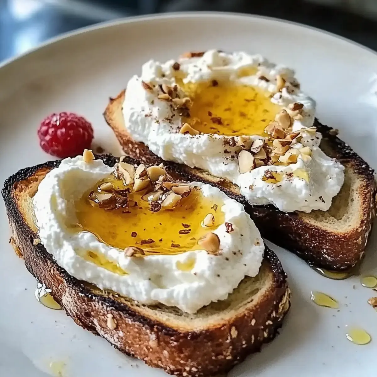 Whipped Ricotta Honey Toast: Your Quick Morning Indulgence