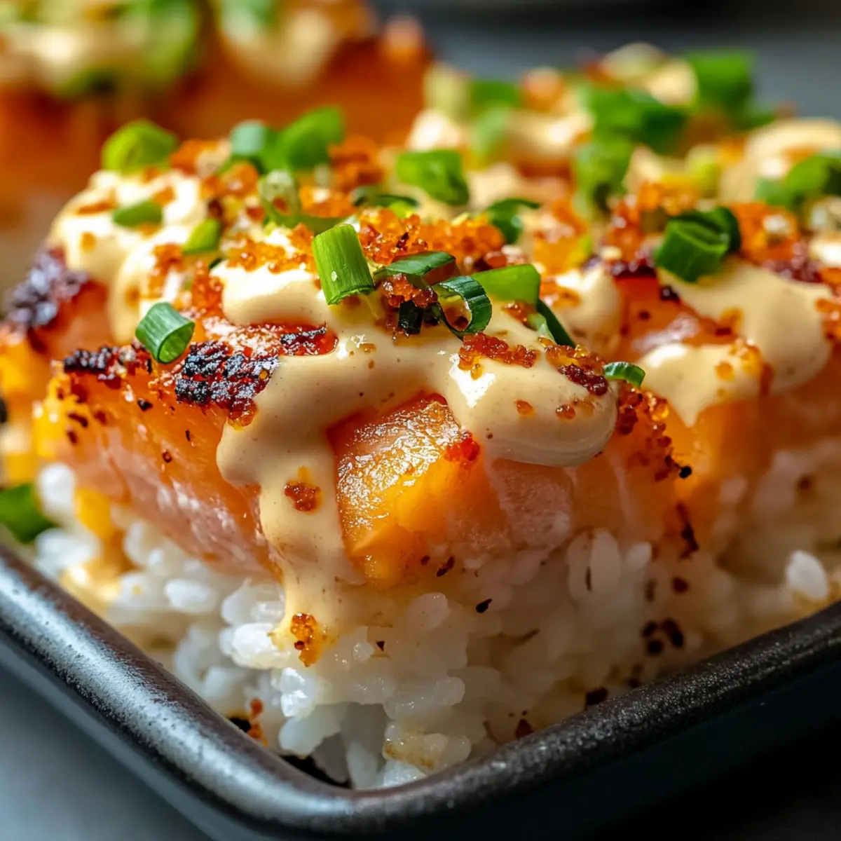 Delicious Spicy Salmon Sushi Bake for a Cozy Family Dinner