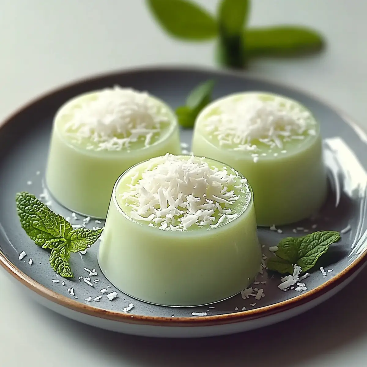 Creamy Pandan Coconut Panna Cotta: A Tropical Delight