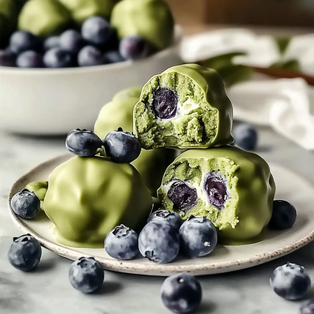 Sweet Frozen Yogurt Matcha Bites for a Guilt-Free Treat