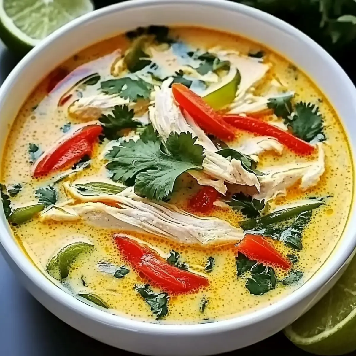 Crockpot Thai Coconut Chicken Soup: Comfort in Every Spoonful