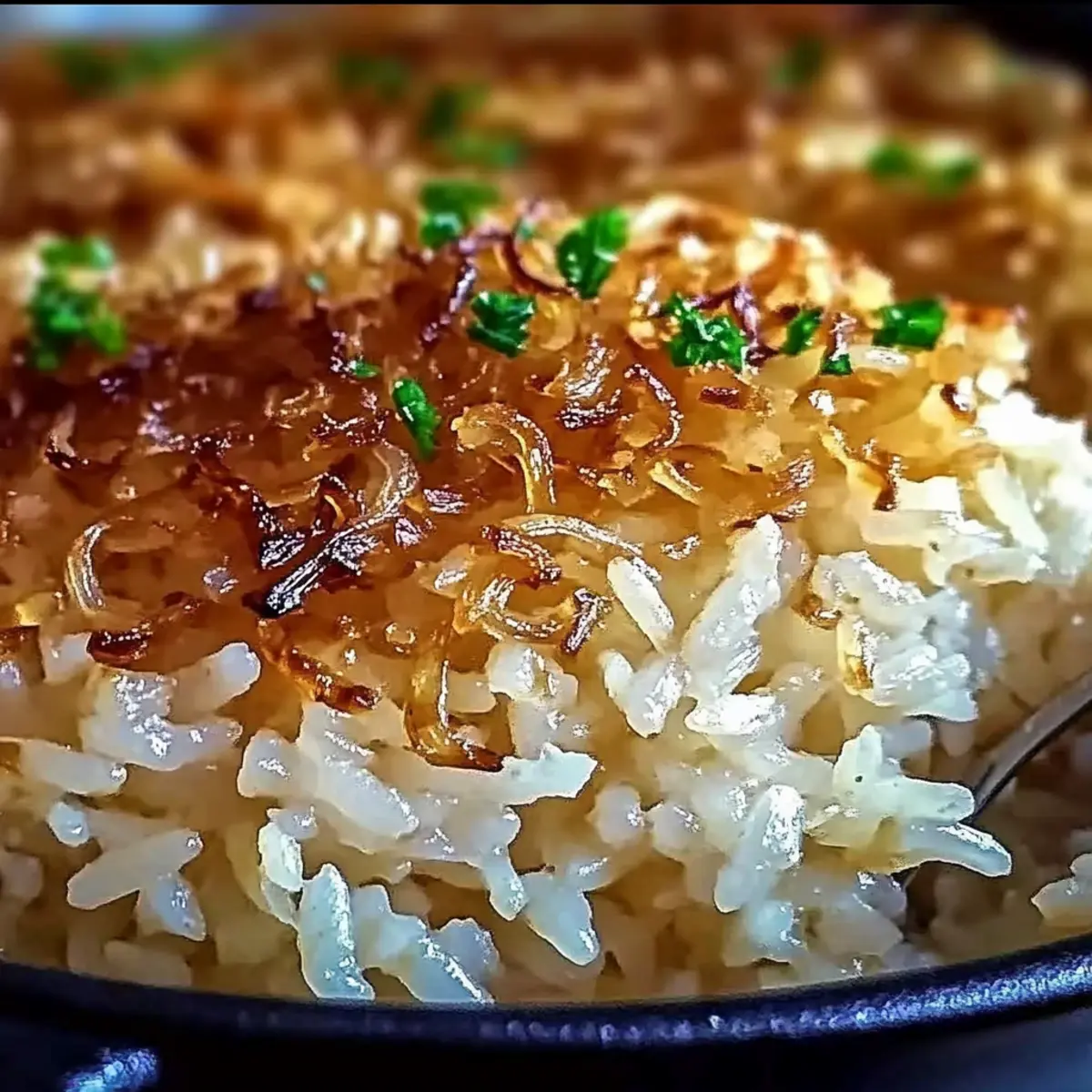 Savory French Onion Butter Rice for Cozy Comfort Meals