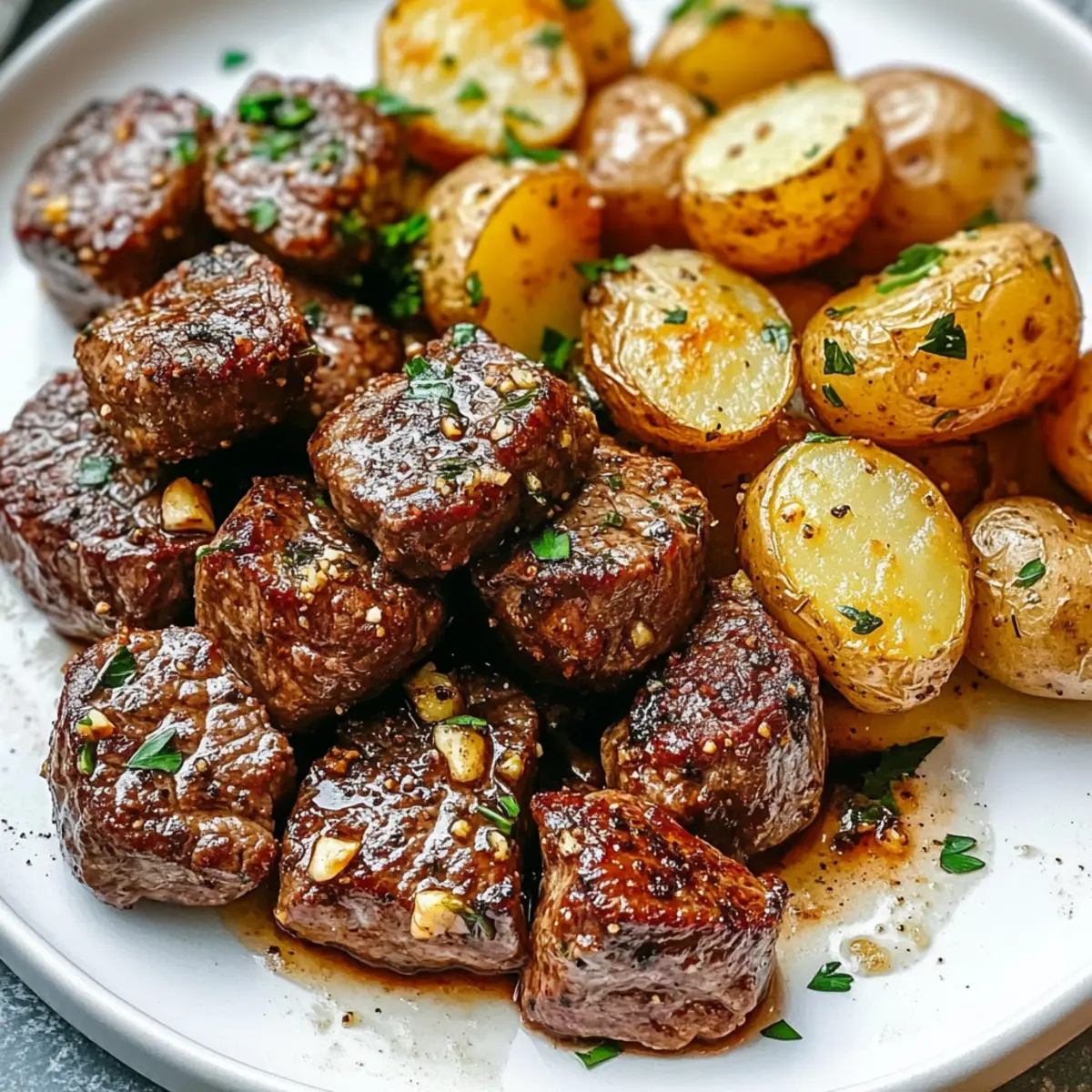 Garlic Steak Bites and Potatoes: Your New Cozy Dinner Delight